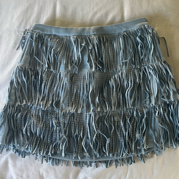 Zoie Studded Fringe Mini Skirt - Picture 4 of 6